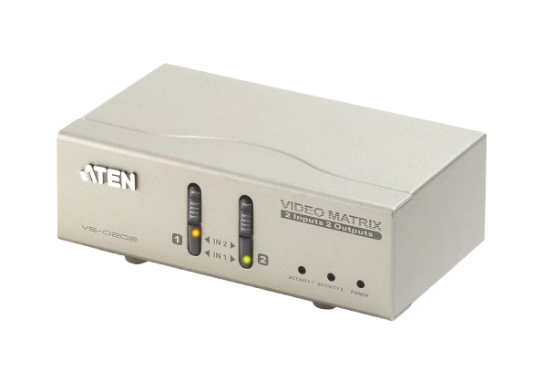 VGA/Audio Matrix Switch - 2-Port  (2 inputs 2 outputs)
